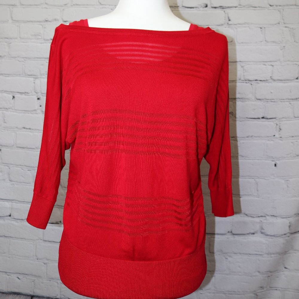 Red Blouse With Matching Undershirt - image 1
